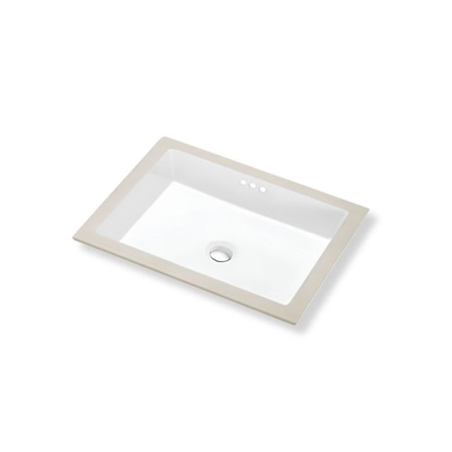 Lavabo rectangular de modelo bajo-encimera. Ideal para crear un ambiente uniforme y sofisticado.