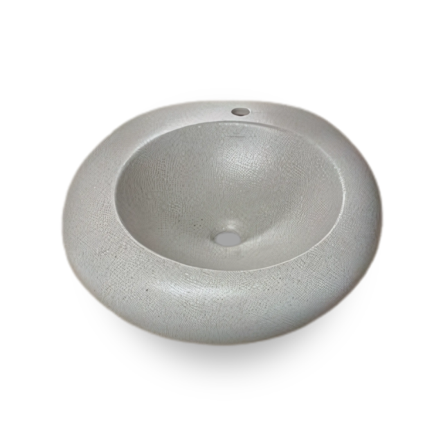 Lavabo sobre encimera 'Pure Stone' de la colección Pure Stone de Villeroy & Boch, diseño único y exclusivo.