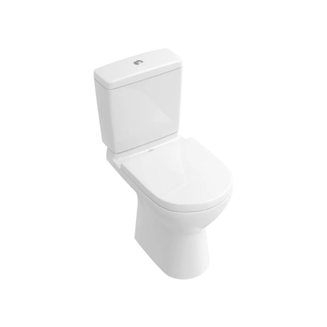 Inodoro de 2 piezas co fondo profundo, sistema DirectFlush y AntiBac CeramicPlus.